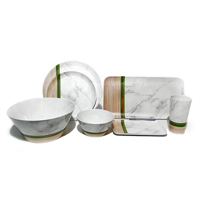 
New design ramen melamine plates dinner set dinnerware LFGB certification for wholesale 