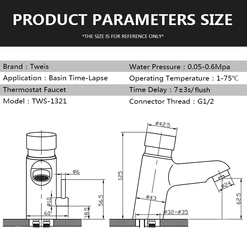 Push Button Tap Self Closing Tap New Design Bathroom Basin Time Delay Faucet