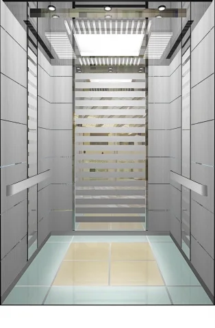 
Fuji elevator lift cabin decoration price, elevator mirror etched cabin for passenger elevator supplier 