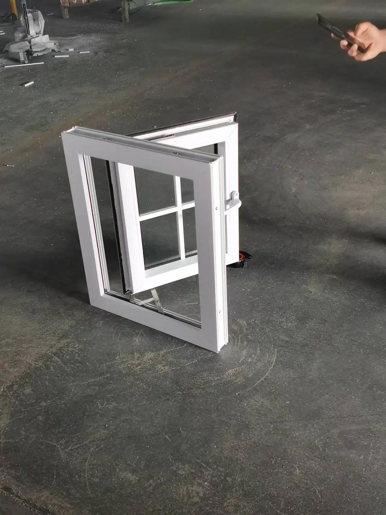 PVC Windows USA Standard Vinyl Profile UPVC Single Casement Window Design
