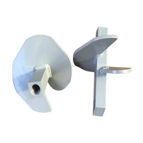 Carbon Steel Single Solid Square Hub Helix Power Driven Helical Ground Anchor