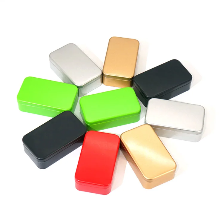 New Design Tin Cans in Bulk Rectangular Wholesale Airtight Tea Tin Box