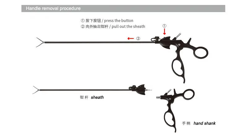 SHINVA  Laparoscopic Hand Instruments Bipolar Forceps for Endoscopic surgery