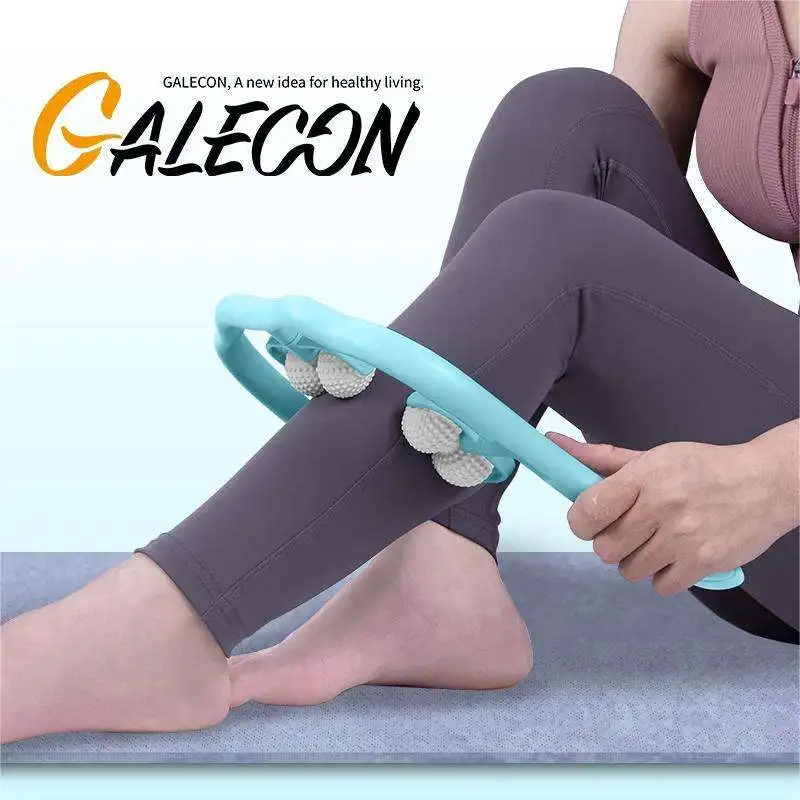 Galecon 6-Wheel Leg Clamp Slimming Ring Neck/Leg Massager Muscle Roller