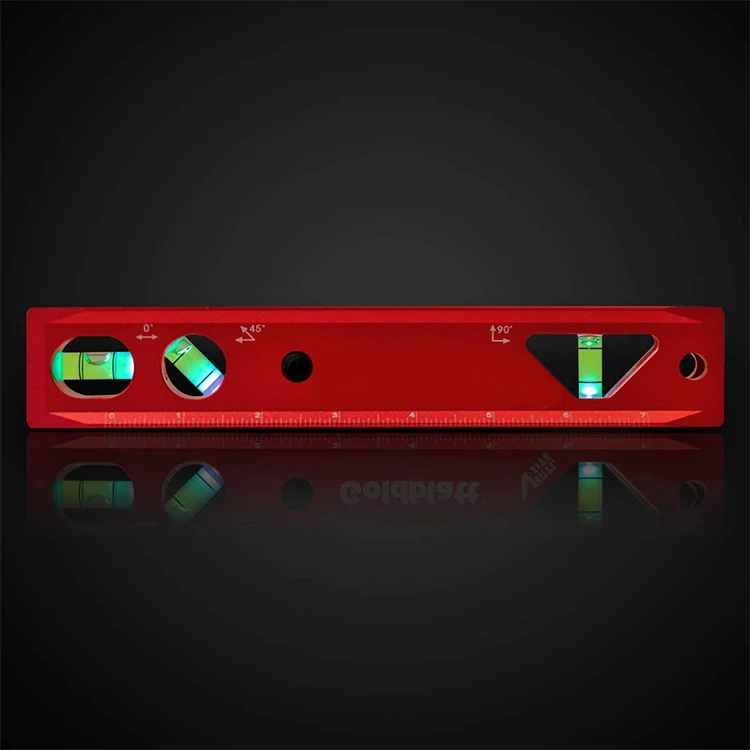 cheap mini flexible aluminum measurement ruler Spirit Level High precision 200 250 300 mm Master Instrument Measurement