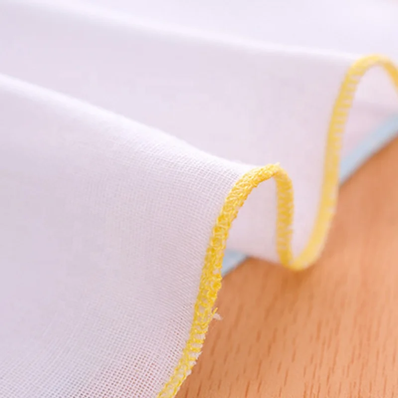 Pure white gauze handkerchief cotton baby small square handkerchief baby muslin saliva towel