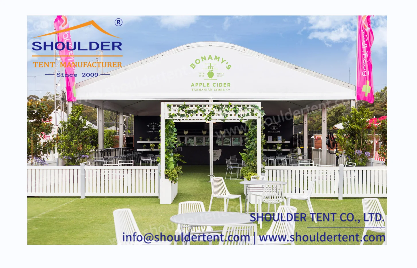 20 X 20 White Large Tente Archy Shape Wedding Party Church Tent Commerical Tents for Events