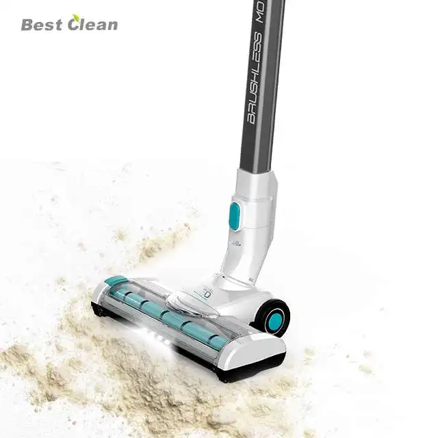 Best Clean Powerful Stick Vacuum Cleaner 2 in 1 Lightweight Handheld Vacuum With Rechargeable Lithium Battery LED Brush