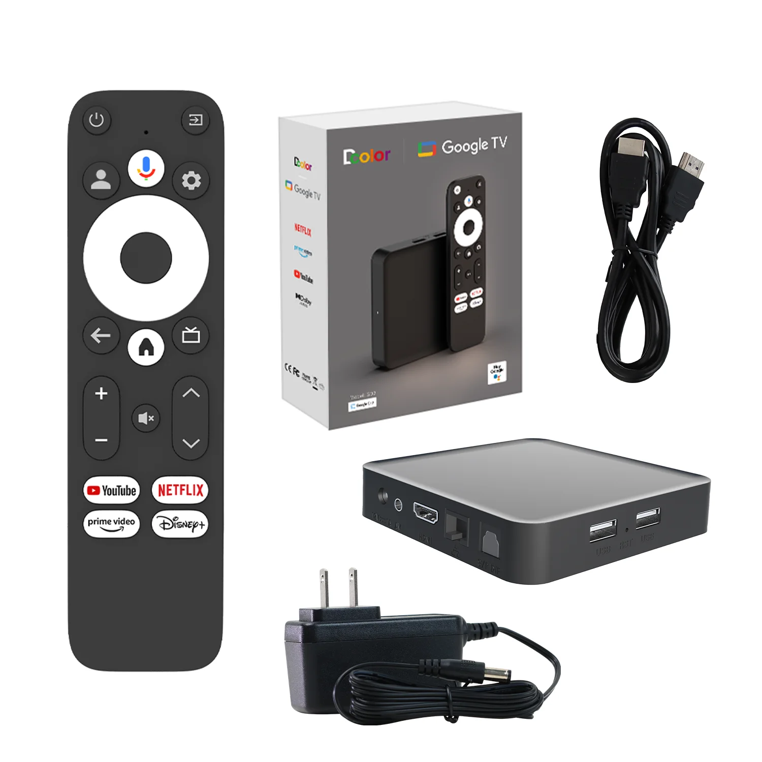 Google tv box GD2 Сертифицированный 4K Amlogic S905 Stb DDR4 2GB 32GB BT 5 0 Android 12 Av1 5G WiFi Custom Smart Tv Box