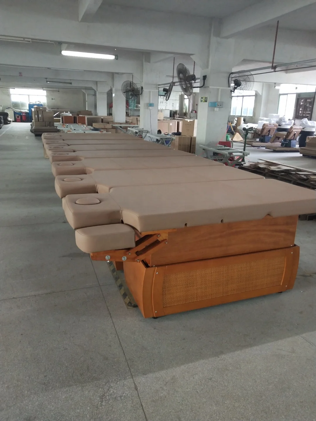 Zhuolie Best Price 3 Electric CE Motors Beauty Salon Cosmetic Beauty Massage Spa Table Wooden Treatment Facial Bed