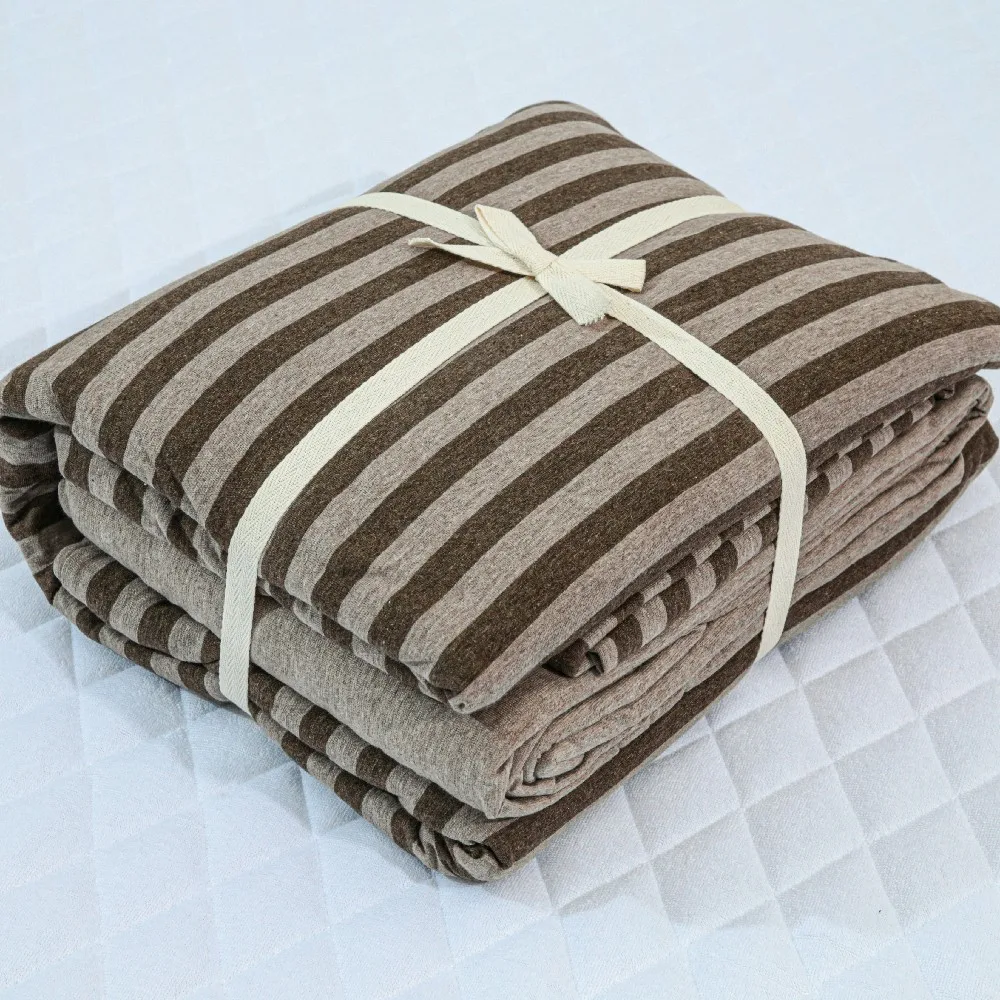 New designs hot sale wholesale organic 100% cotton jersey comforter modern luxury bed sheet bedding set