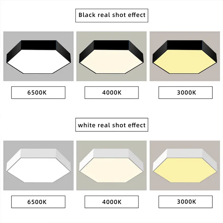 Modern LED Hexagon Pendant Light Honeycomb Lights Combination Splicing LED Hexagonal Hanging Lamp For Office Supermarkets