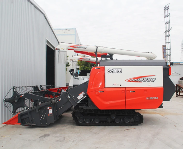 Комбайн Kubota Pro988Q с кабиной мини-комбайн для сбора риса хорошая перекрестная производительность дешево