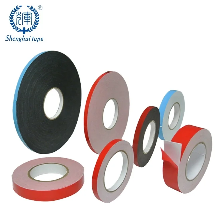 18mmx10mx1mm Thin double sided self adhesive PE foam tapes double sided EVA PE foam tape adhesive foam tape