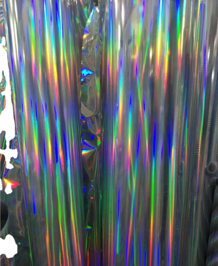 Standard Flexo Rainbow Silver Holographic Cold Foil Stamping For Packaging