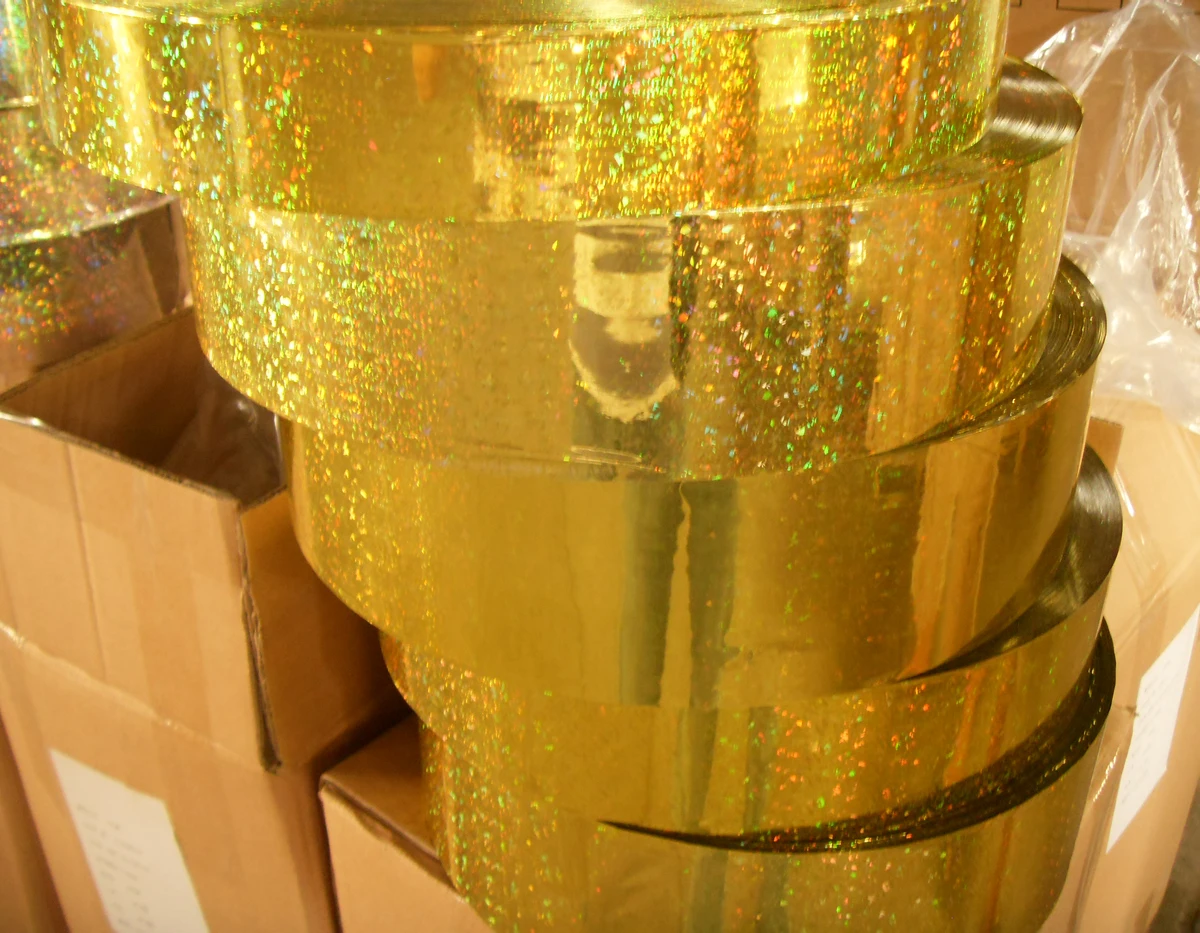 Chinese supplier holographic polyester Film PET metal laser holographic film for glitter powder