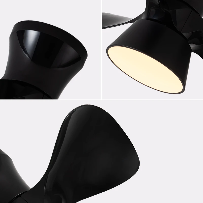 Decorative children room 55CM mini modern DC remote control led ceiling fans light