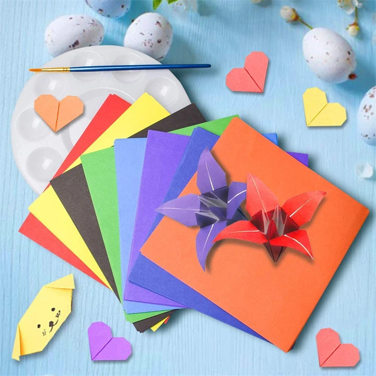 2022 New Office Supply Origami Paper Double Side 100 Sheets A4 Color Papers Office