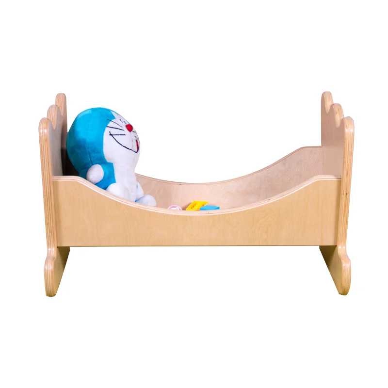 Baltic Plywood Wooden Kids Playtime Furniture Doll Cradle