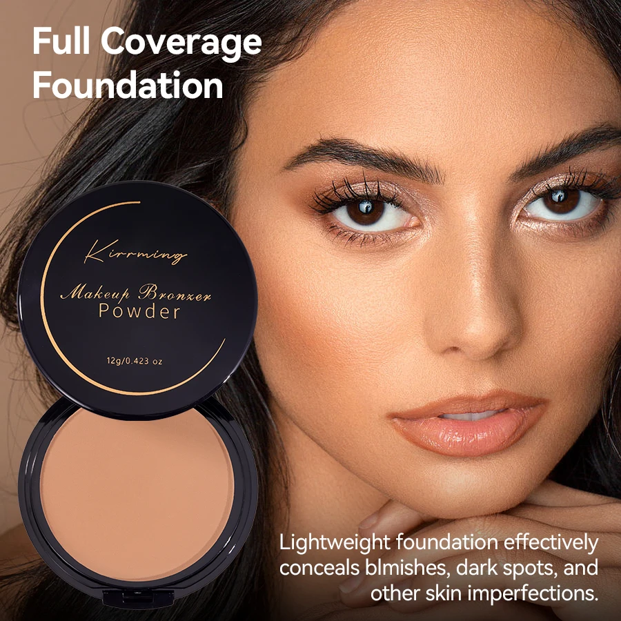 Factory Kirrming Face Makeup 12g Contouring Bronzer Powder 4 Colors High Pigment Waterproof Long Lasting Matte Setting Powder