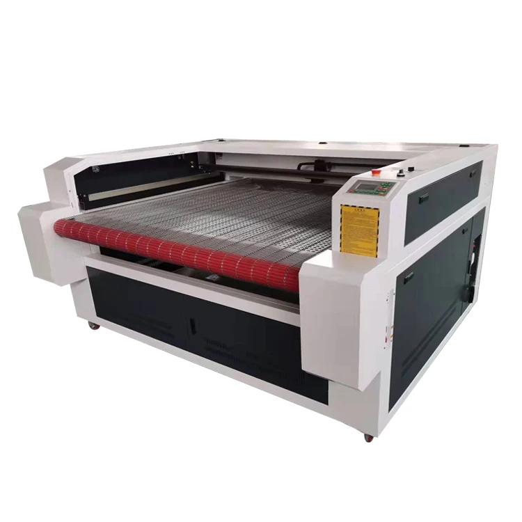 auto feeding fabric leather  laser cutting machine   double heads  co2 laser engraving  machine 1610 /1612