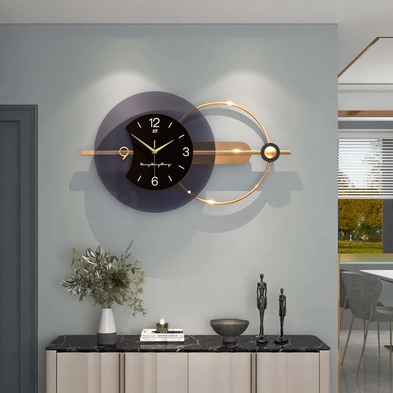 JJT Newly Design Modern Luxury Wall Hanging Clock,Nordic Wall Clock Home Decoration For Sale