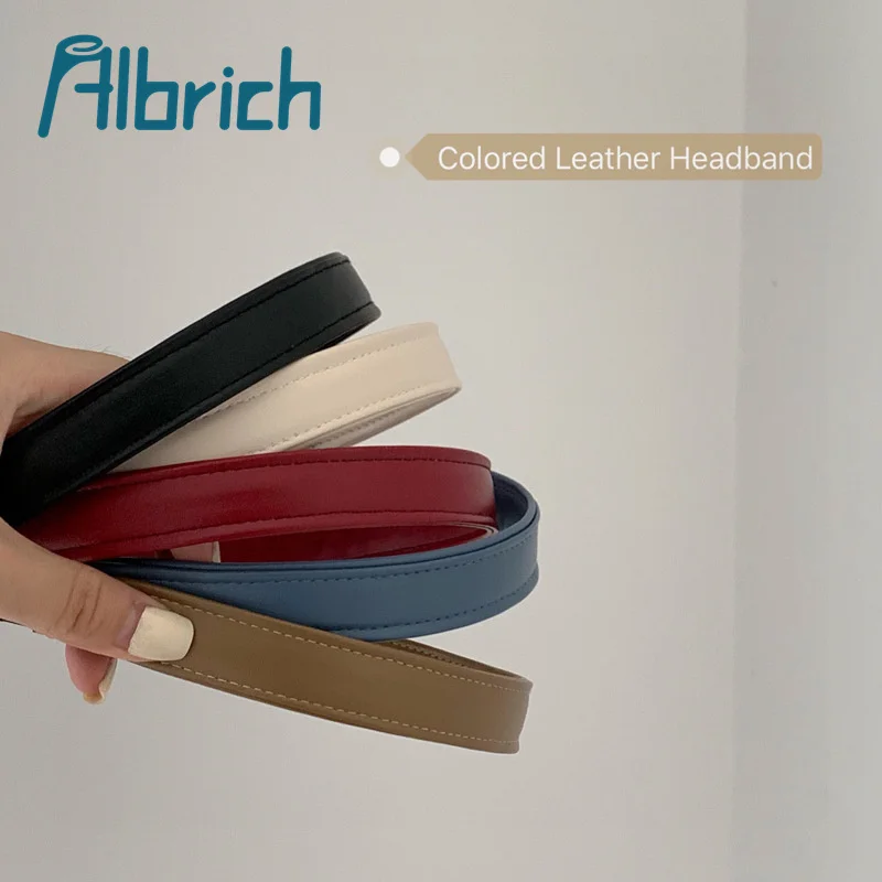  Chinese factory whosale pretty pure faux leather hair clasp accessory