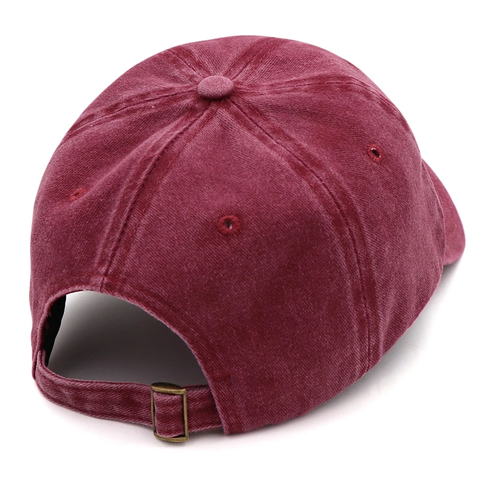 Custom Logo 6 Panel Men Washed Unstructured Low Profile Dad Hat Cotton Strapback Vintage Baseball Cap