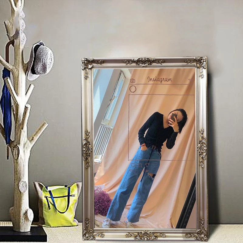 Acrylic picture frame Decorative Wall Mounting Freestanding Photo Frame for Studio Gallery Portrait Artwork Decor