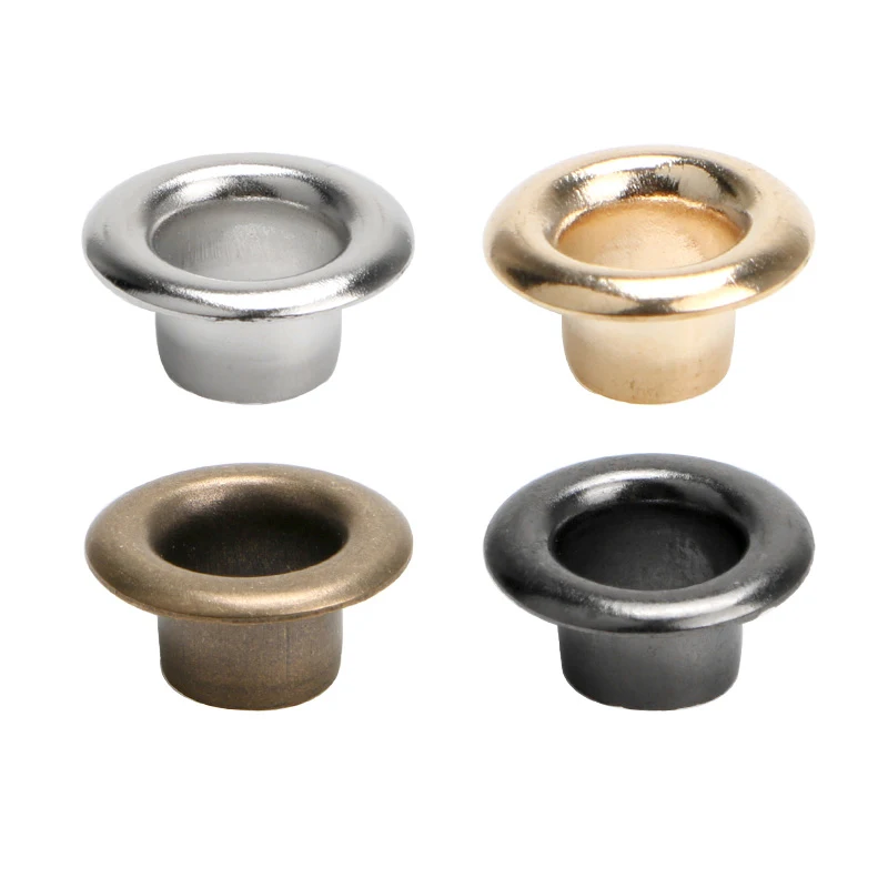 3/3.5/4/4.5/5/6/8/10/12/14/17/20 mm Brass Eyelets Tent Rope Silver Bronze Color Button Rings Leather Rivets Snaps Cloth Vent