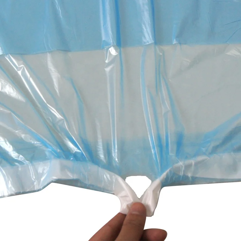 Оптовая продажа высококачественные цветные пластиковые мусорные мешки на шнурке для