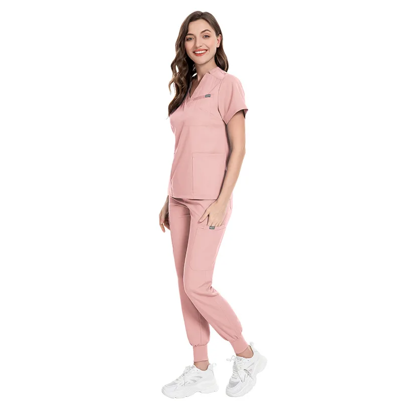 Scrubs uniform medic uniformes de hospital scrubs uniforms sets Nursing Joggers women suits