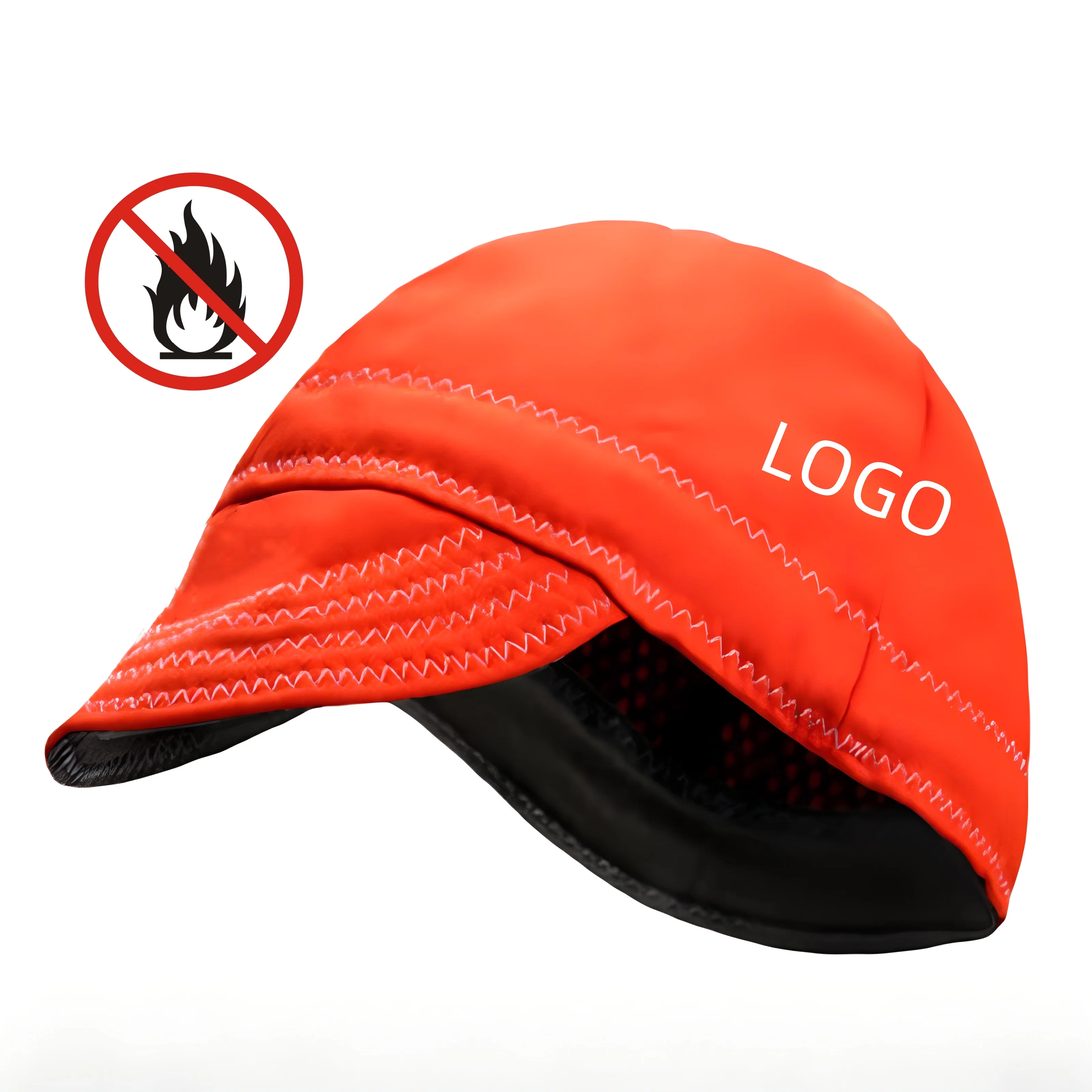 Pure Cotton American Style Flame Retardant Welding Hat Orange Welding Torching Helmet Head Safety Cap Flame Retardant Hat