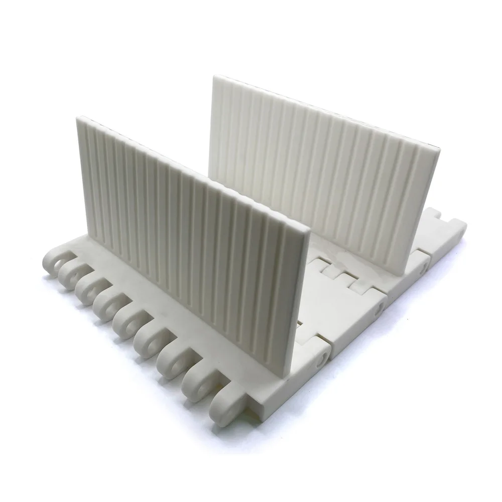 150/ 75 High Quality Modular Belt Conveyor, Pom Pp Modular Belt With Guide Rail Climbing Belt Conveyor