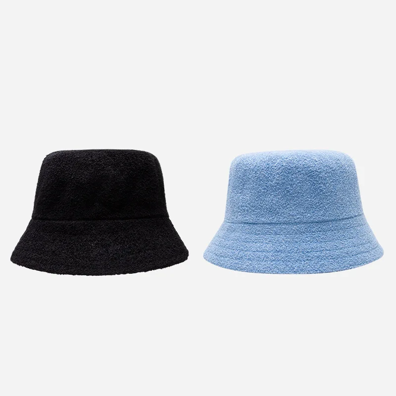 2021 wholesale Custom Outdoor Embroidery logo Cotton Sun hats Blank Terry Cloth Towel Bucket Hat