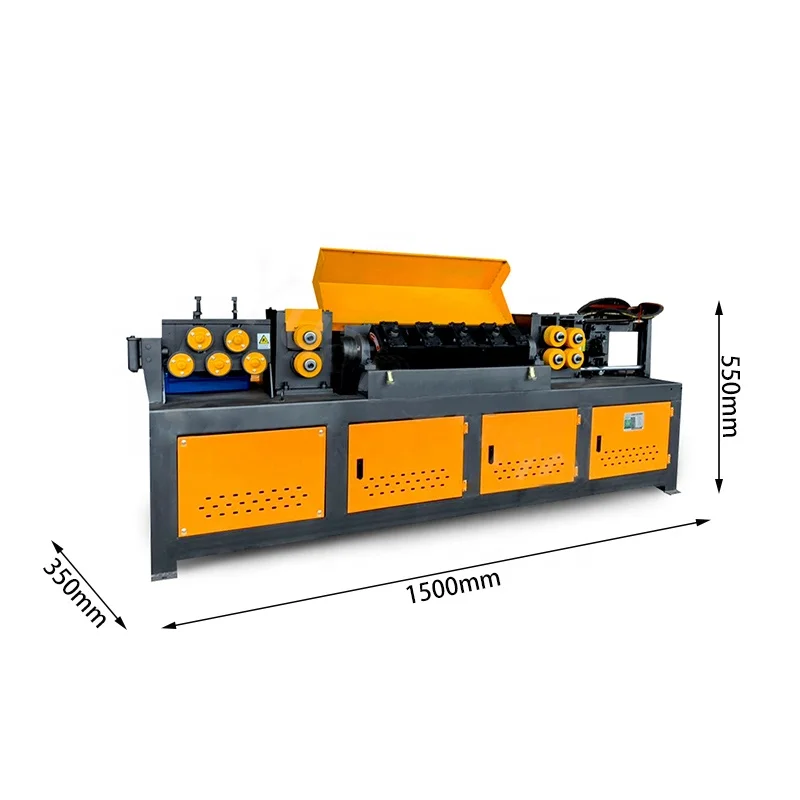 Automatic round rebar coiled bar deformed rebar Hydraulic Steel wire straightening and cutting machine