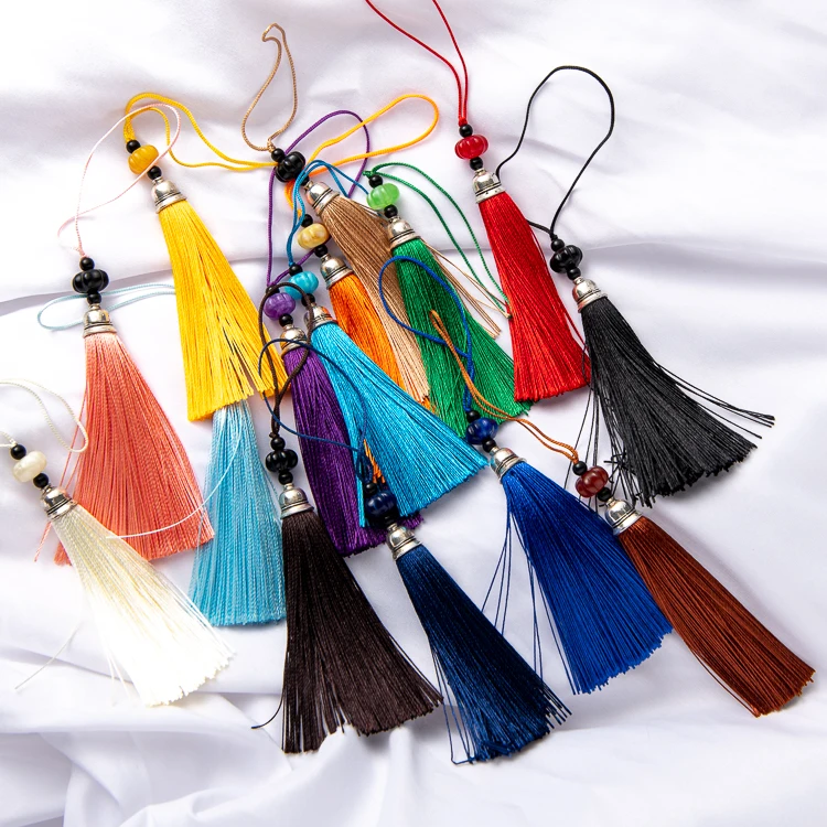 Wholesale all kinds of customized fashion trim pumpkin beads tassel leather Korean velvet keychain decorative curtain accessorie