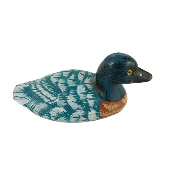 Hand painted Craft Miniature Collectible Polyresin Resin Goose Mandarin Duck Figurine Wildlife Animal