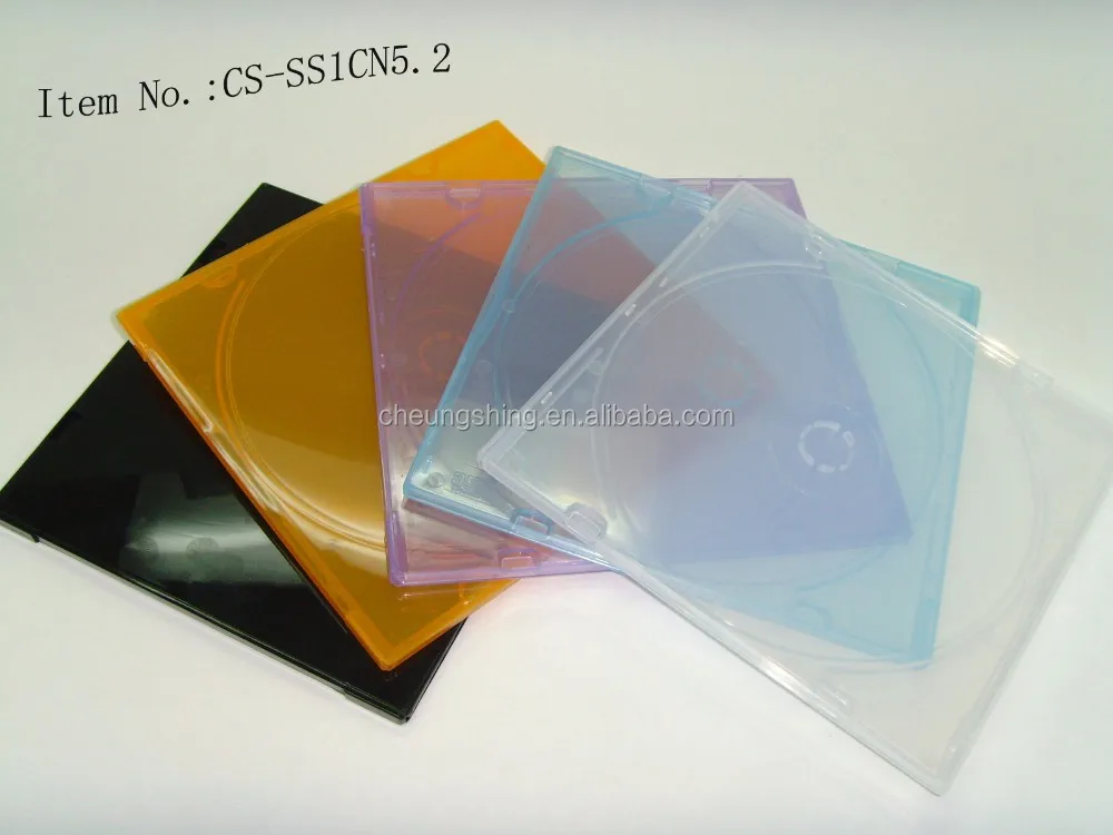 color cd case dvd ps case plastic cd cover holder case