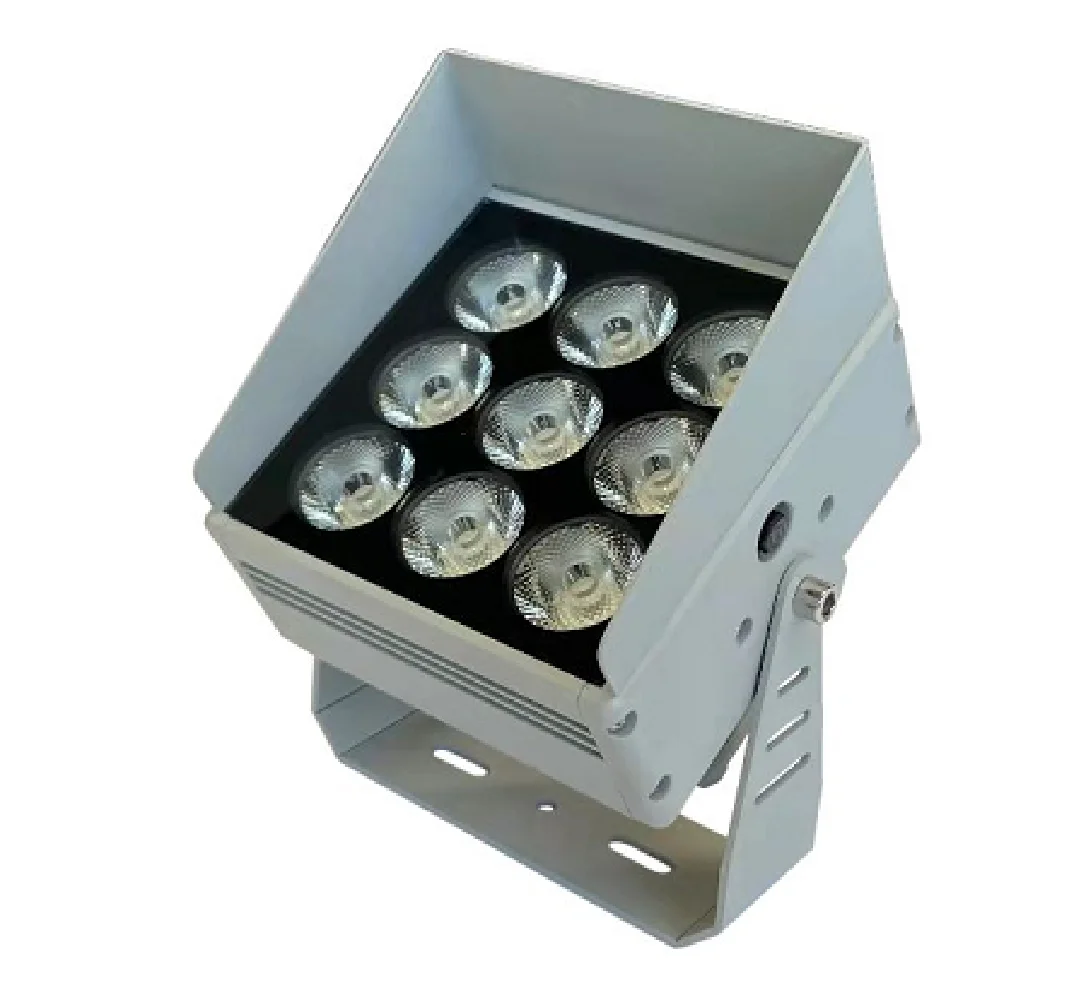 Led flood light IP66 with 5-degree light beam 18w 24w 30w landscape spotlight Aluminum fixtures reflector outdoor