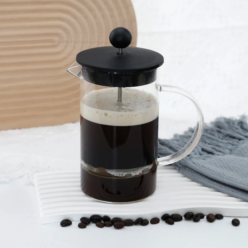 borosilicate wholesale coffee and tea 2 cup 3 cup french press manufacturing