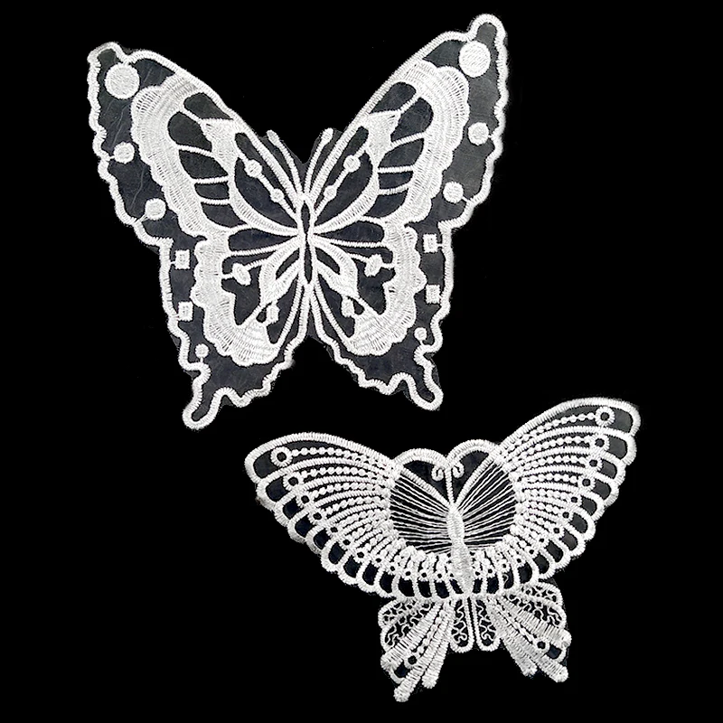 Бабочками и кружевом для малышей, платье из органзы с вышивкой «сделай сам»; Модные аксессуары со стразами аппликацией патчи на заказ аксессуары для нижнего белья