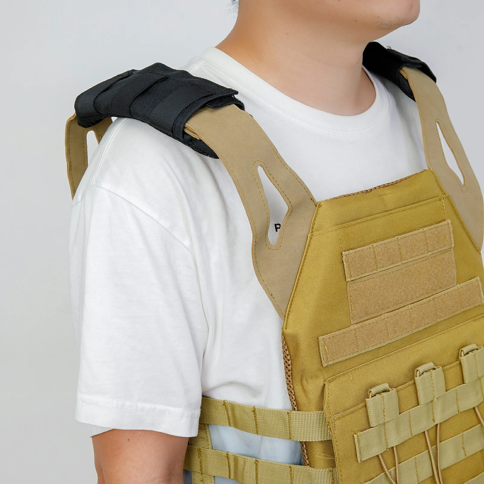 1 Pair Tactical Vest Shoulder Strap Pad Comfort Cushion Pad 1000D Nylon Mesh Protect Pads for backpack Bag Parts Accessories