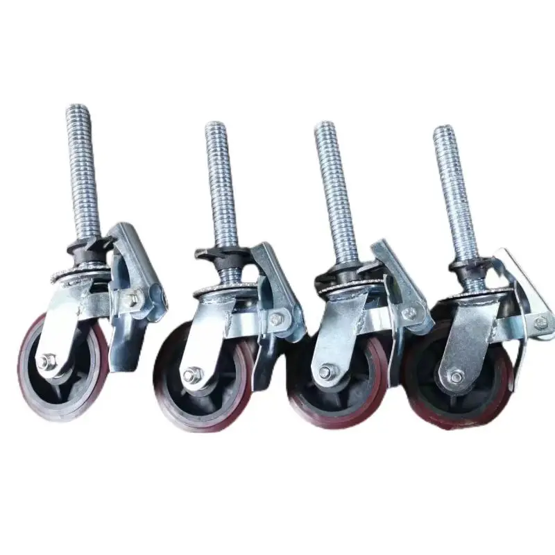 Mobile Scaffolding Building Materials Construction Steel Caster Wheel rubber caster