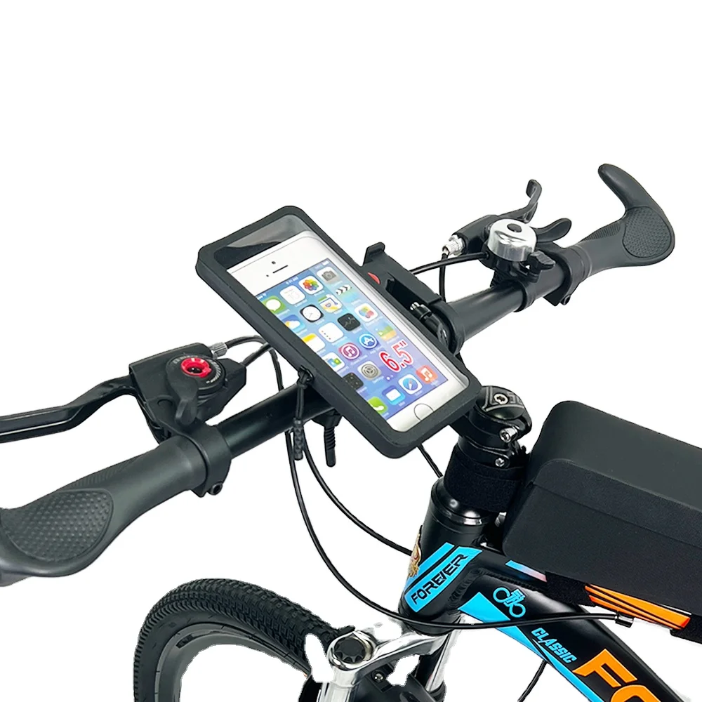 Waterproof  Mount Bike Smart Phone Case Holder Handlebar Well-Built Mountain Frame Touch-Screen Stand Cycling Cell Holder