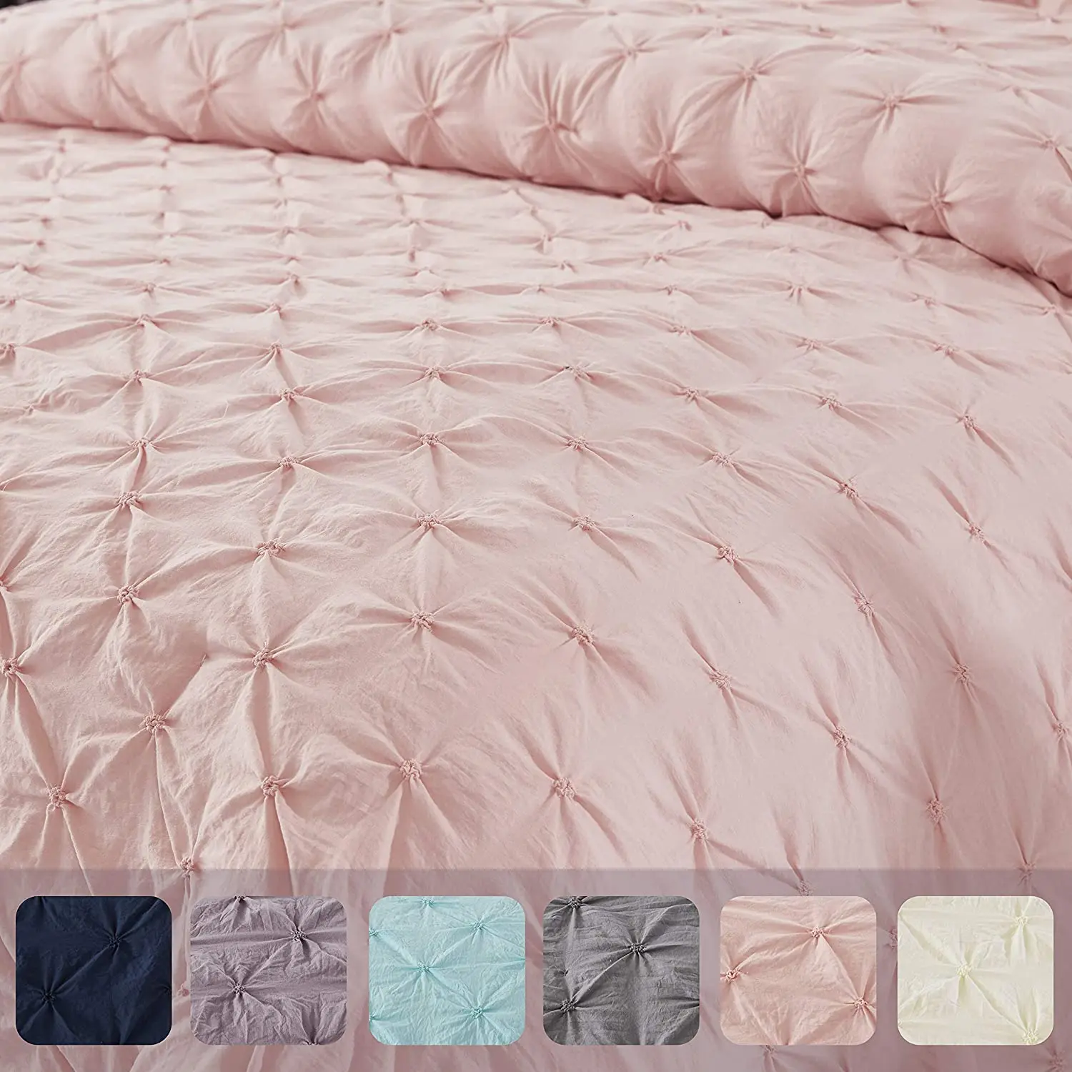 3-Piece Pink Lace Ruffled Comforter Set Queen Of Wholesale Comforter Sets Bedding Sets