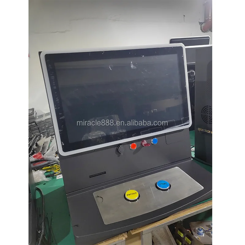Customized Skill Game Desktop Touch Screen Metal Cabinet Panel Optional Small Bartop Cabinet