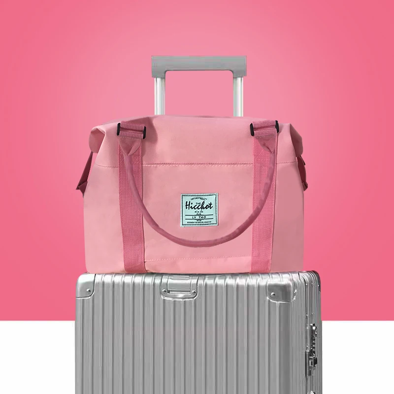 Large Capacity Sport Oxford Portable Travel Duffel bag Fashion Waterproof Outdoor Women Weekend Shoulder Tote bag