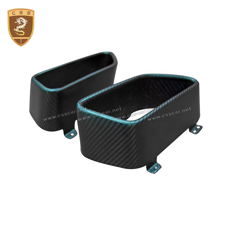 High quality Carbon Fiber Exhaust Tips Muffler Pipe Mouth For McLaren 650S Auto Accessory