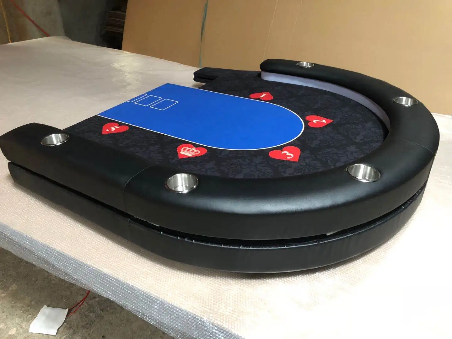 Folding Poker Table Top with LED